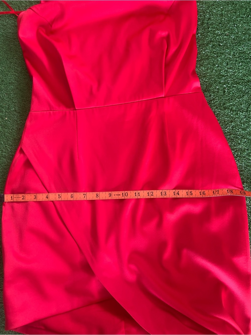 Elliatt Red Draped Halter Asymmetrical Dress - Picture 10 of 10